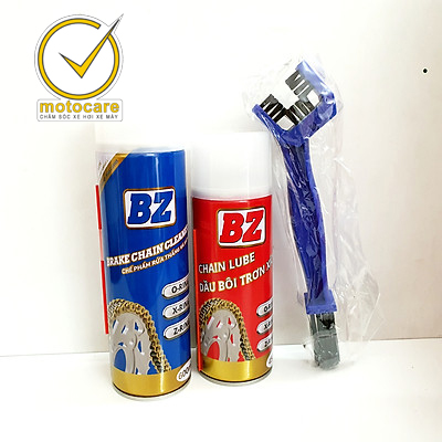 Combo giá siêu sốc xịt dưỡng sên bz, vệ sinh sên bz kèm bàn chải khi mua rửa sên bz-bôi trơn sên bz bảo vệ sên xích của bạn!!