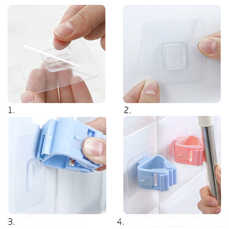 Móc treo chổi lau nhà,Móc Dính Tường Treo Cây Chổi Lau Nhà Chịu Lực /Móc Treo Chổi, Treo Ô, Đồ Dùng-HAUSE