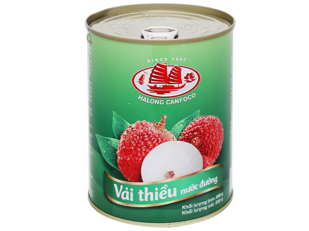 Vải thiều nước đường Hạ Long 560g (lon)
