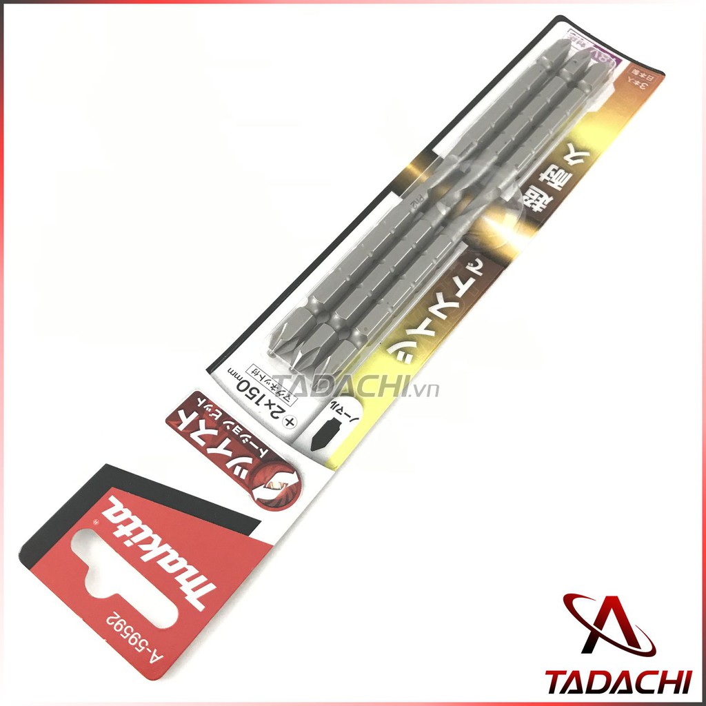 Mũi Vít Bake 2 Đầu Ph2x150mm Makita A-59592