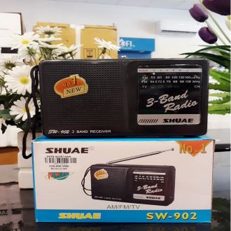Đài Radio SHUAE SW-888BT - FM/AM/SW, Bluetooth, USB/Thẻ Nhớ