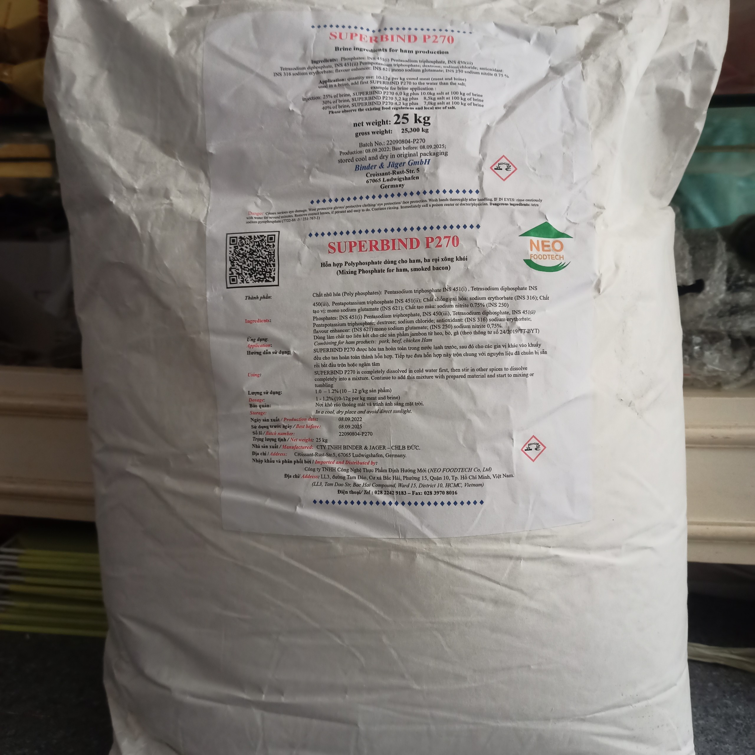 Phụ gia JAMBON SUPERBIND P270 Túi 1KG