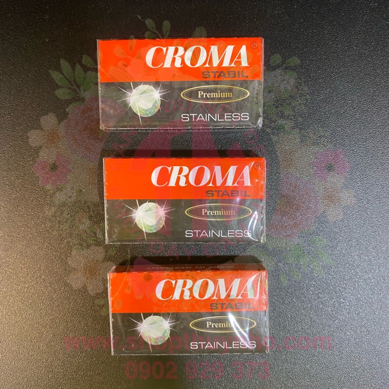 Lưỡi lam Croma - combo 10 hộp nhỏ nhập khẩu