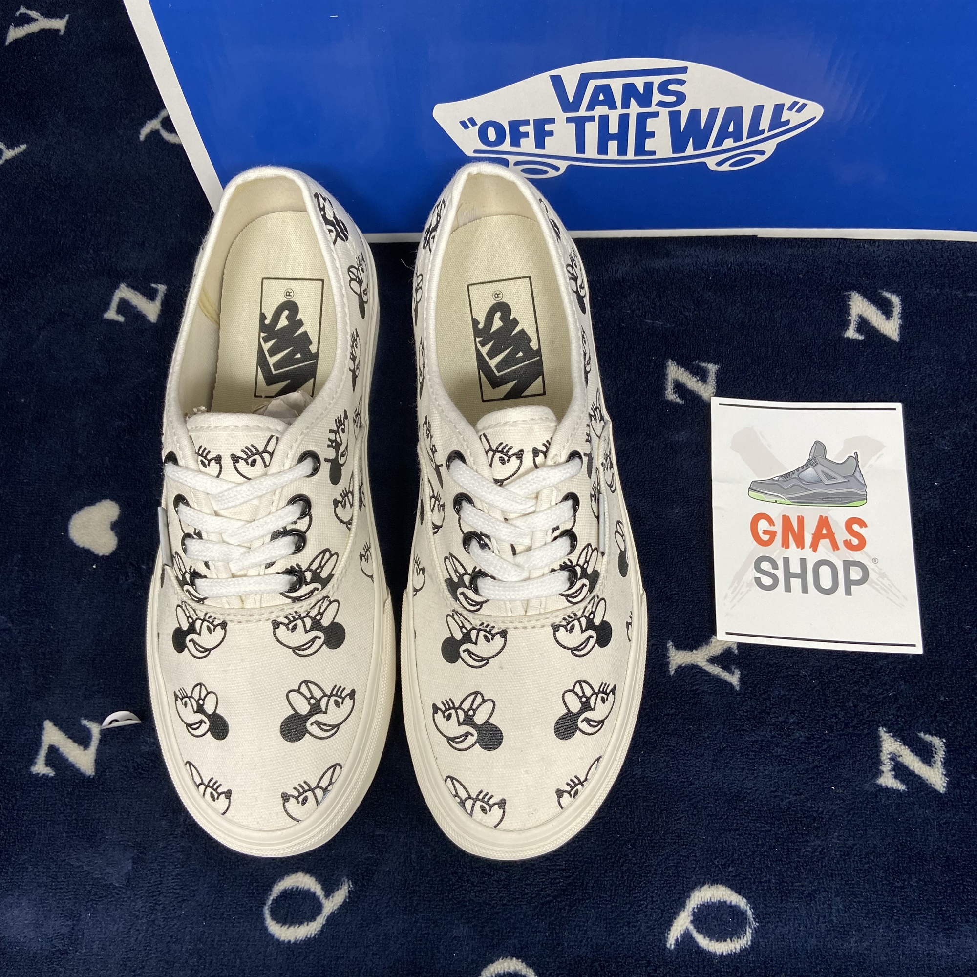 [HCM]Giày thể thao nữ Vans Mickey trắng đen chuẩn 1:1