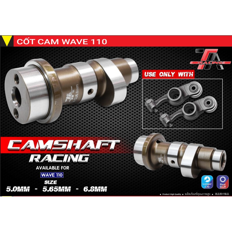 CỐT CAM + CÒ LĂN WAVE 110 / DREAM  100  TA RACING