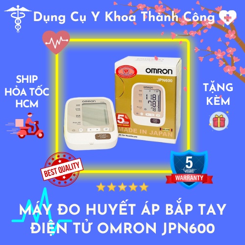 Máy đo huyết áp bắp tay tự động Omron JPN600+ Tặng 1 Hộp khẩu trang 50