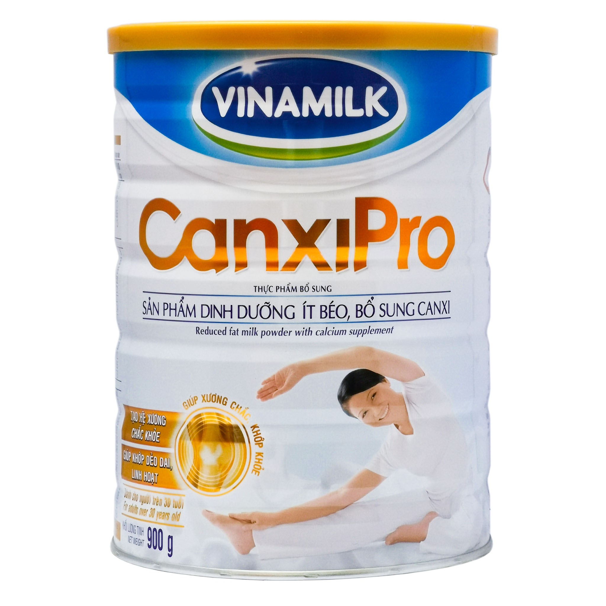 Sữa Bột Vinamilk Canxi Pro Hộp 900g (Sản phẩm dinh dưỡng ít béo, bổ sung Canxi)