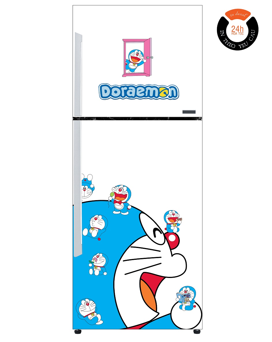 [HCM] Decal Dán Tủ Lạnh DOREMON NHIỀU MẪU - THUTHAODECOR
