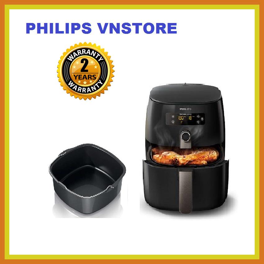[HCM][Trả góp 0%]Nồi chiên không dầu cao cấp philips HD9745 màu đen 0.8 kg 1500W có kèm vĩ nưỡng bảo hành 2 năm trên toàn quốc