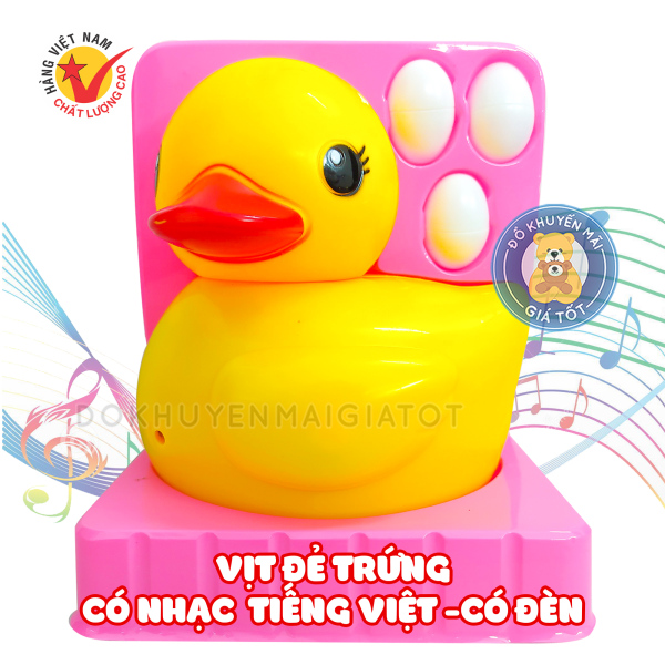 Đồ chơi vịt đẻ trứng dùng pin phát nhạc cho bé hàng Việt Nam HT7863