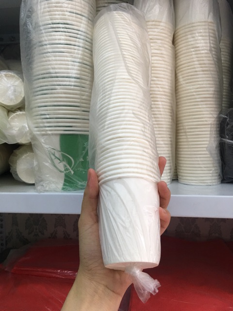 100 Cốc Giấy Dùng 1 Lần Đựng Trà, Cà Phê