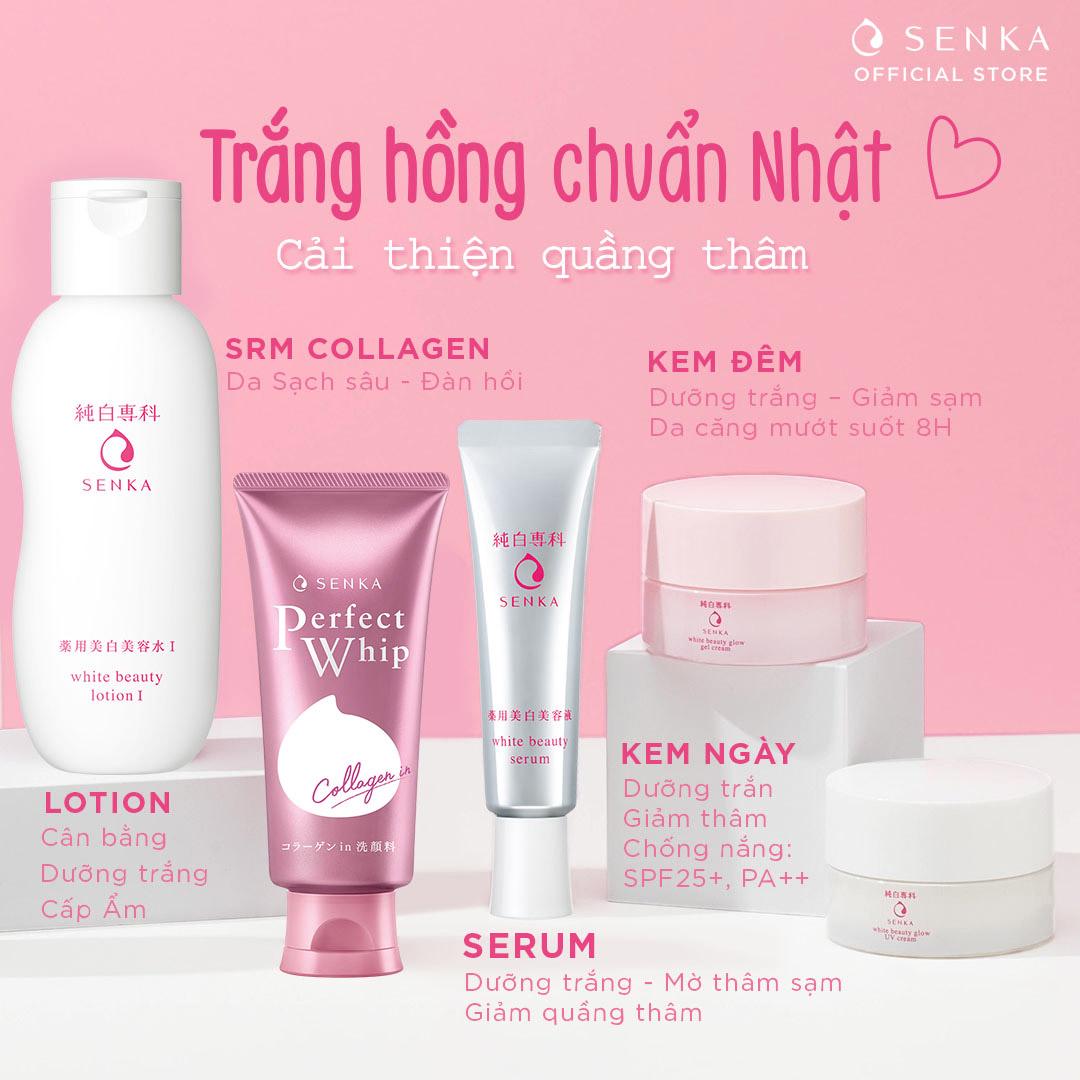 Bộ 5  sản phẩm dưỡng trắng Senka