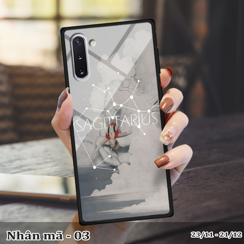 Ốp kính SAMSUNG NOTE 10 in cung hoàng đạo