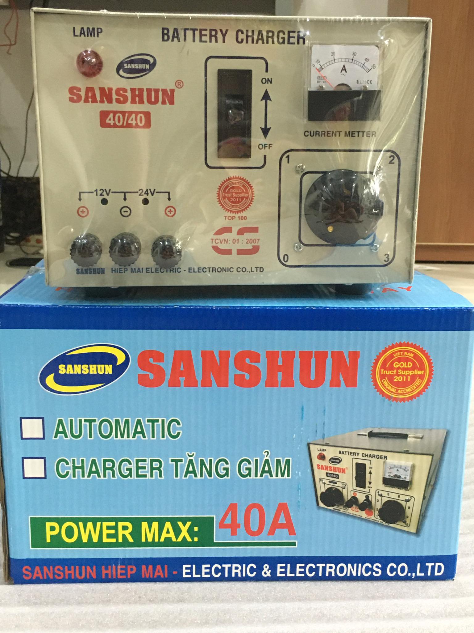 [HCM]Máy sạc bình ắc quy Sanshun 40Ah - 3HT ( bỏ chế độ 6v)