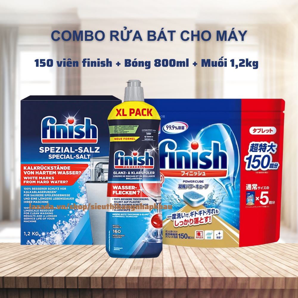Viên rửa bát Finish All in 1, Finish Power Essential, Finish Quantum, Quantum ULTIMATE [nhiều chức năng, rẻ vô địch]