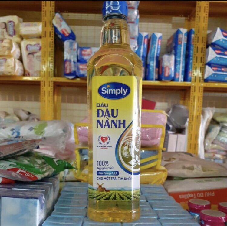 Dầu Ăn Simply Đậu Nành 1L