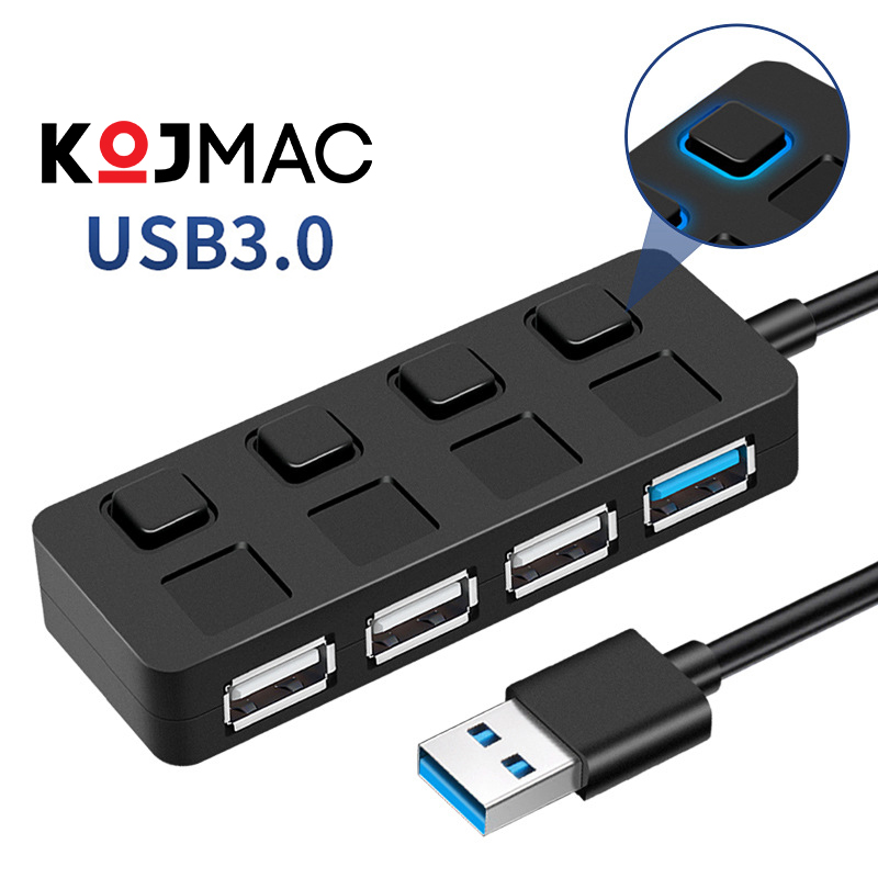 7-Port USB 2.0 hub multi-functional extension USB to PC laptop USB port splitter