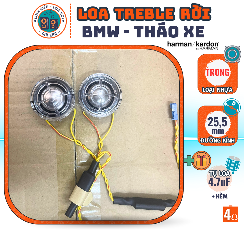 Treble speaker-BMW Harman Kadon-with 4.7uF capacitor