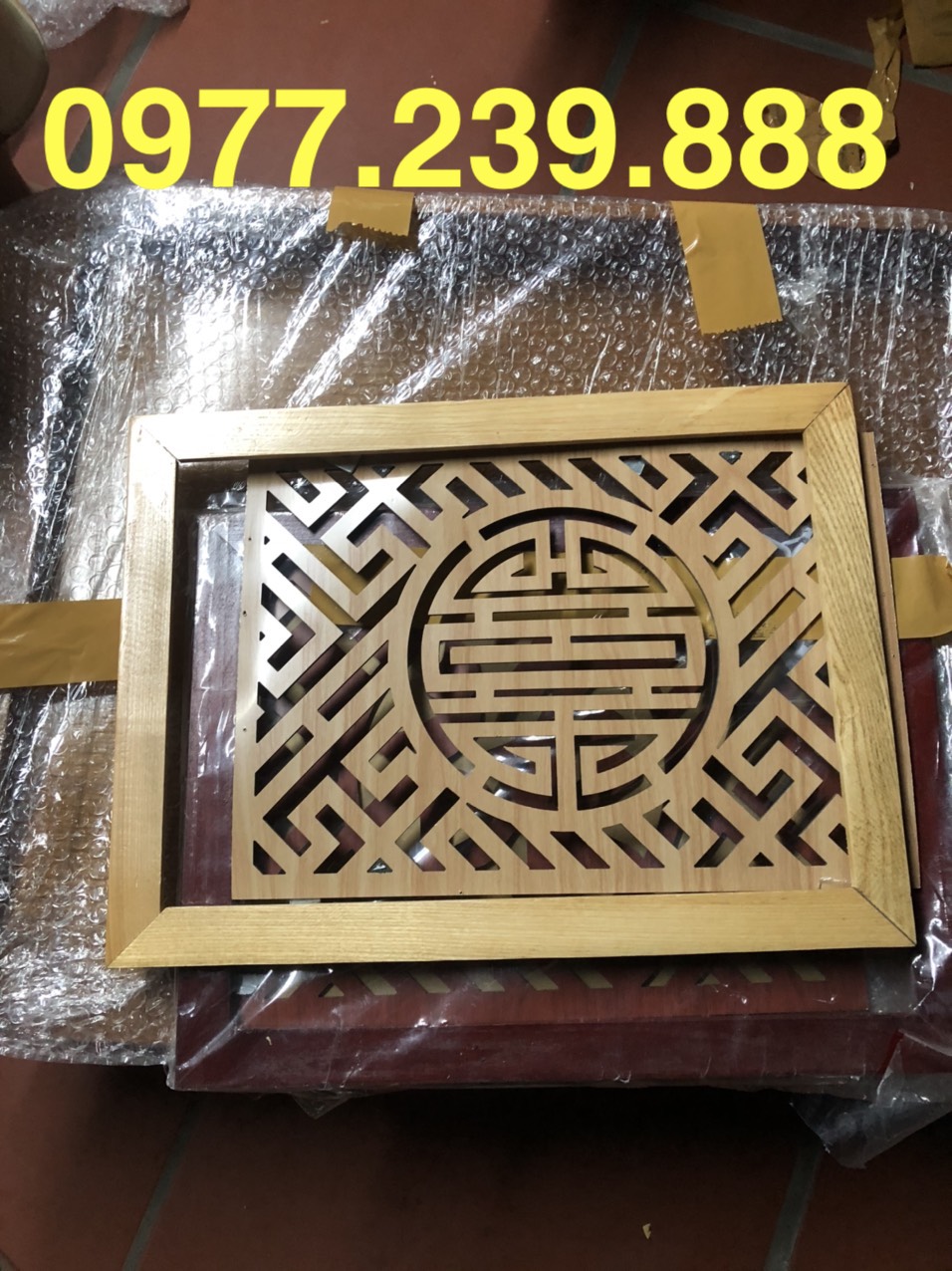 chắn khói bàn thờ gỗ sồi