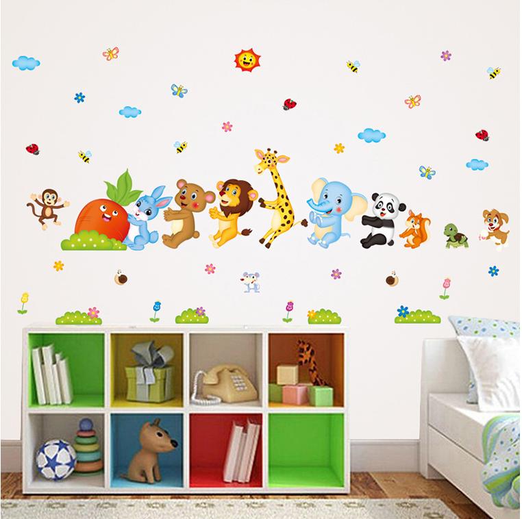Decal dán tường Thủ nhổ cà rốt vườn cherry- T36-vivadecal