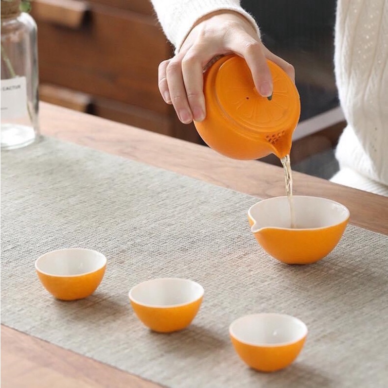 Bộ trà quýt Yuzu dễ thương - Bambobi