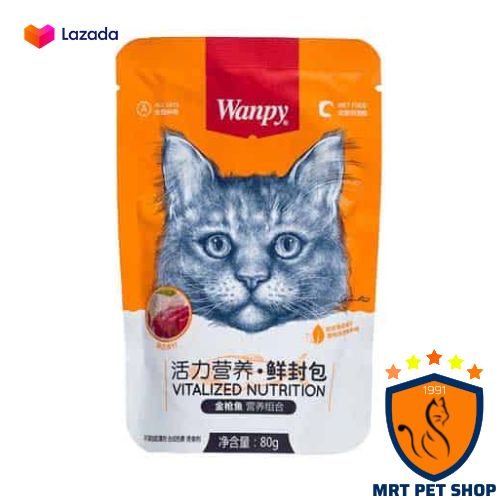 ( KHUYẾN MÃI ) Pate Wanpy cho mèo 80gram