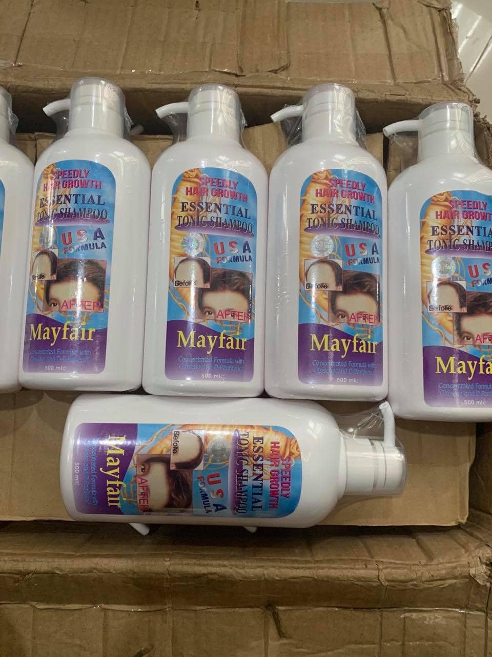 Dầu gội sâm giúp mọc tóc Mayfair essential tonic shampoo 500ml - HX2150
