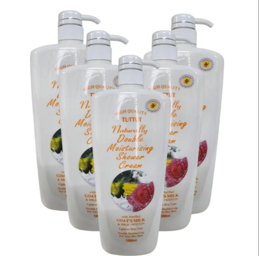 ( HCM ) Combo 2 chai Sữa Tắm dê trắng da tuttut naturally 1200ml