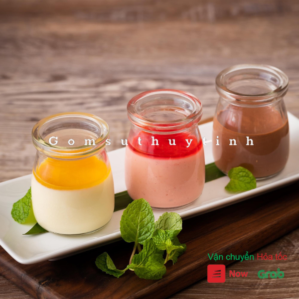 Bộ 10 hũ thủy tinh pudding lùn 100ml