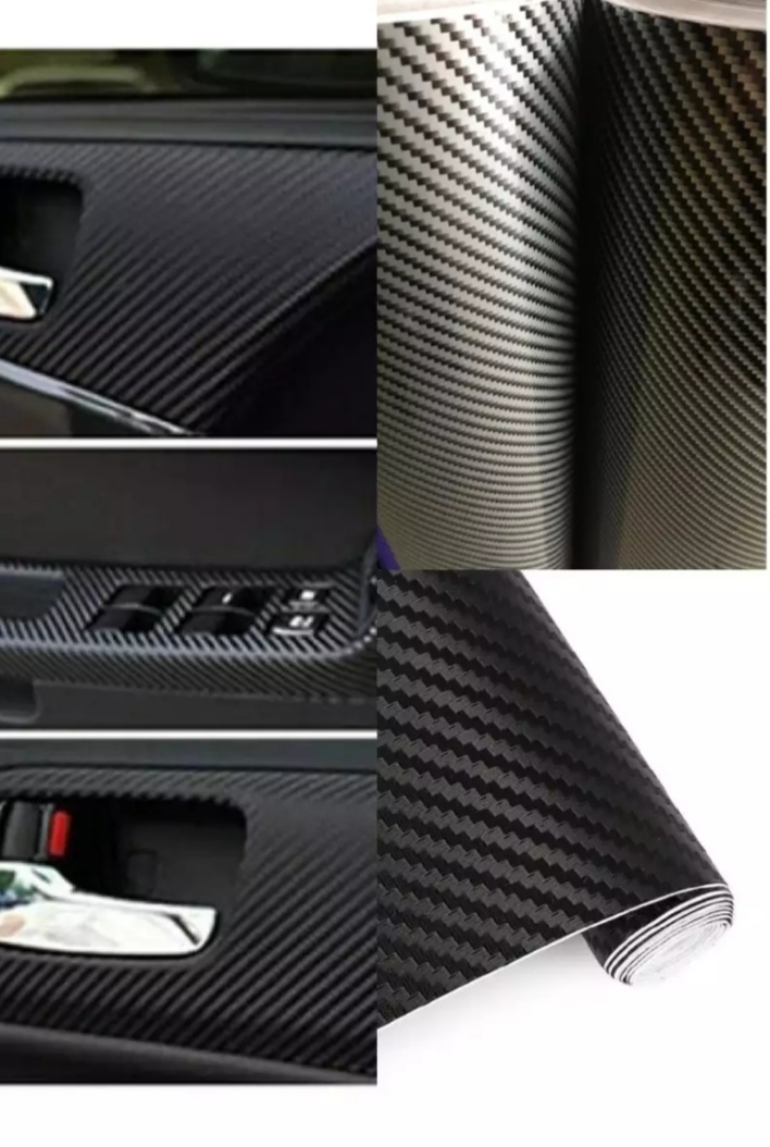 Đề can dán xe sợi cacbon mờ / bóng