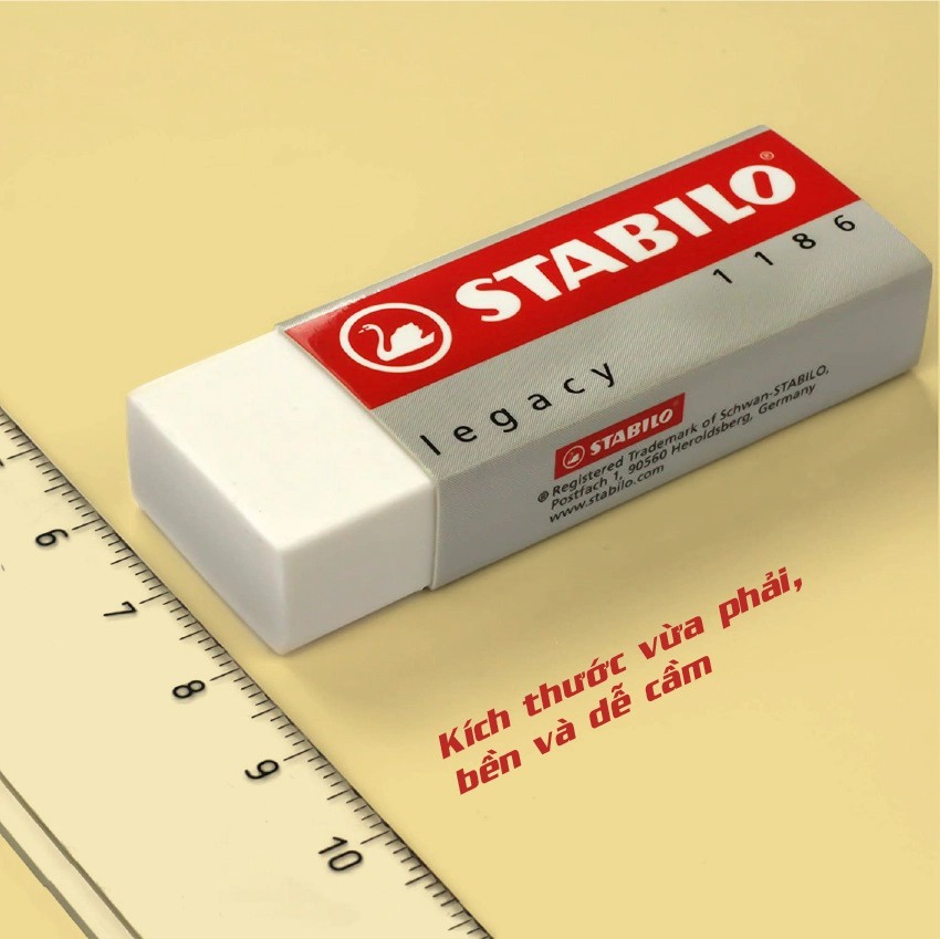 Gôm STABILO Legacy ER186 (Trắng)