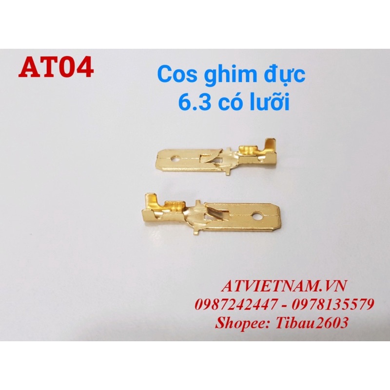 Cos Đực Ghim 6.3 có lưỡi - AT04 ( 1 bịch/50 cái)