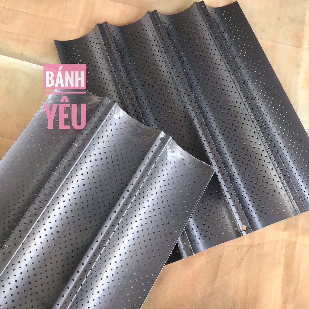 Khay Nướng Bánh Mì Baguette 3/4 Rãnh