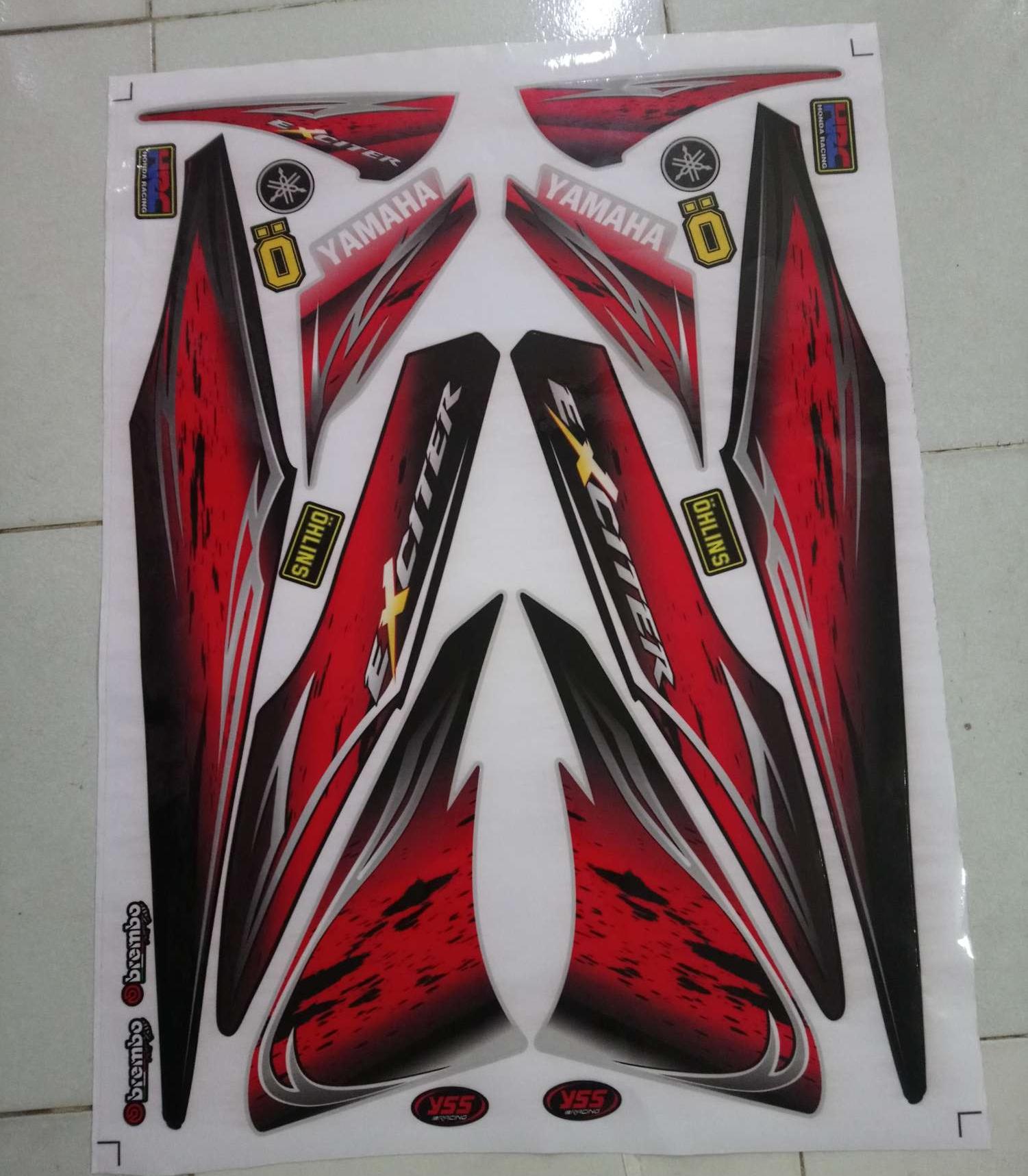 Tem rời exciter 2006 bạc đỏ đen