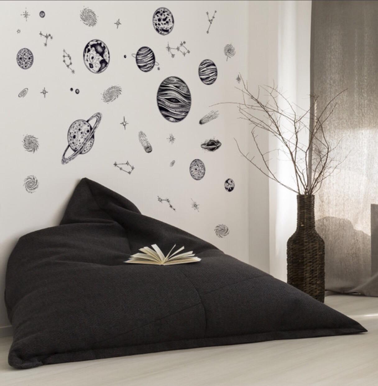 Decal dán tường vũ trụ hàng tinh cho bé
