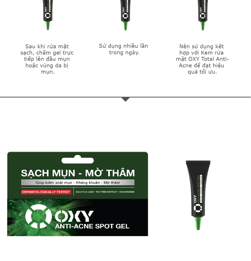 (HCM) Gel sạch mụn mờ thâm Oxy Anti-Acne Spot Gel (10g)
