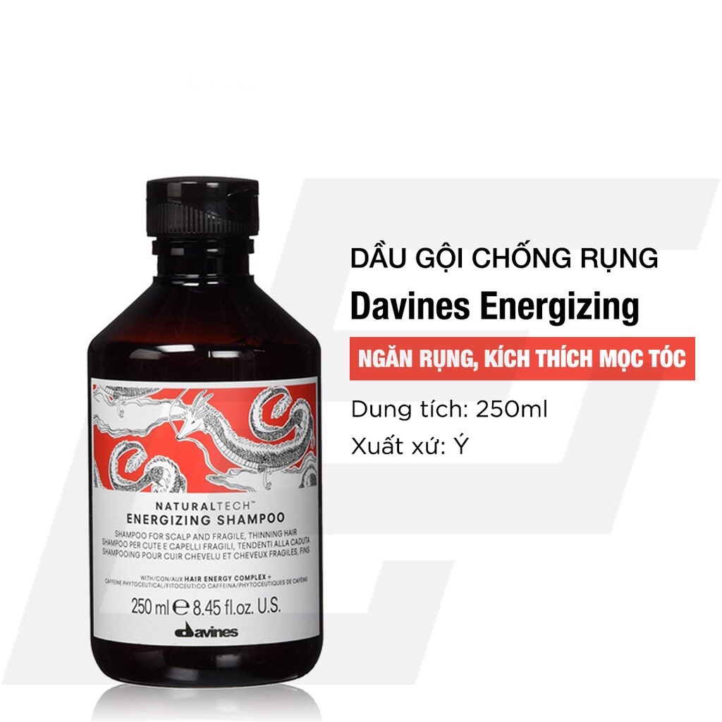Dầu gội chống rụng tóc Davines Energizing Shampoo 250ml
