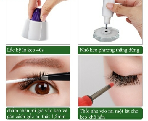 Lông mi giả dạng chùm Nesura Hàn Quốc