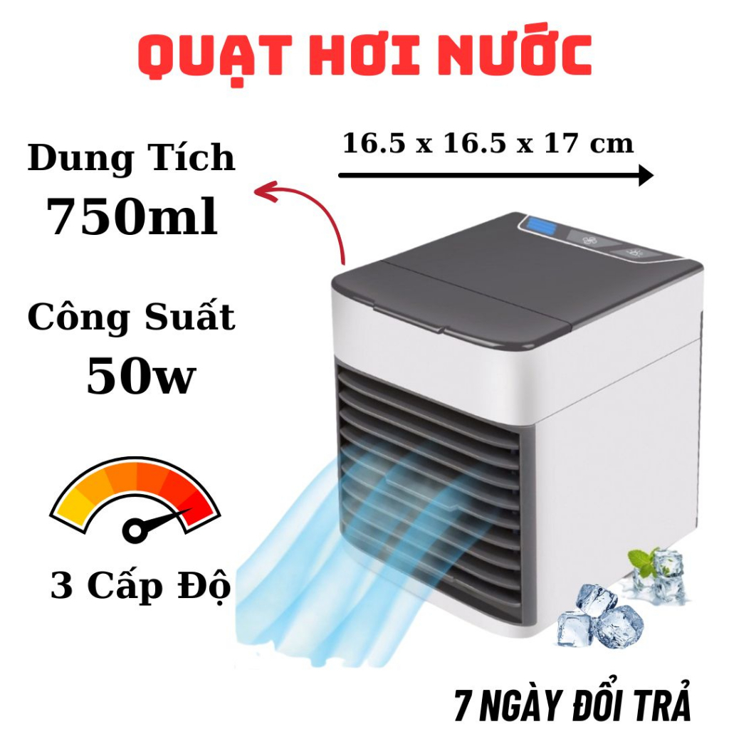 Quạt điều hòa mini - máy điều hòa hơi nước siêu mát - quạt điện mini điều hoà phun sương