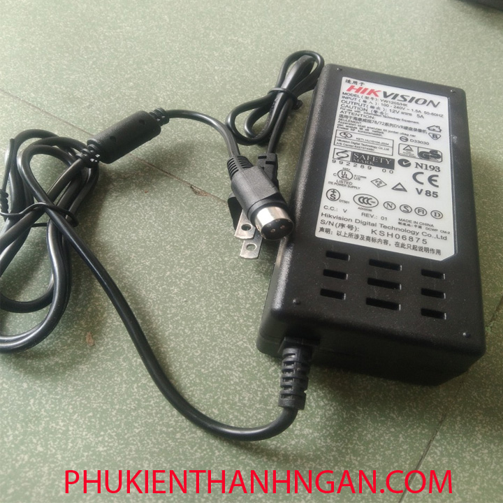 NGUỒN 4 CHẤU HIKVISION 12V5A Chuyên Camera