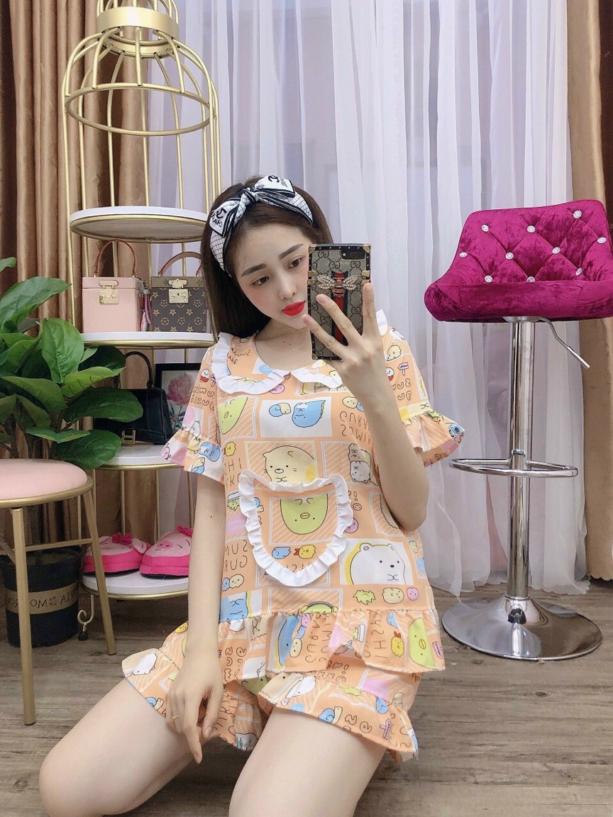 ĐỒ BỘ LỤA HÀN DỄ THƯƠNG SIZE DƯỚI 60KG
