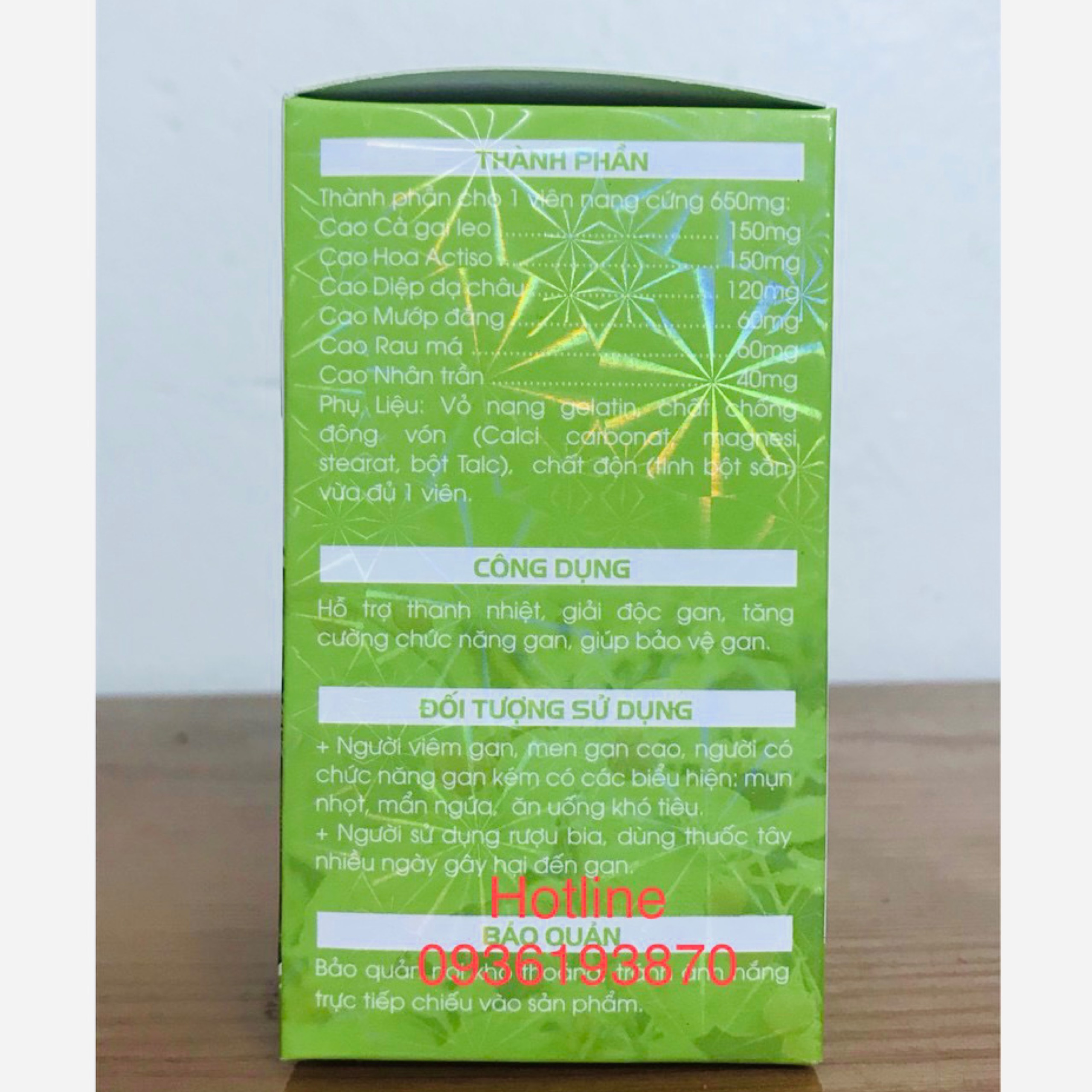 GIẢI ĐỘC GAN MỘC THANH