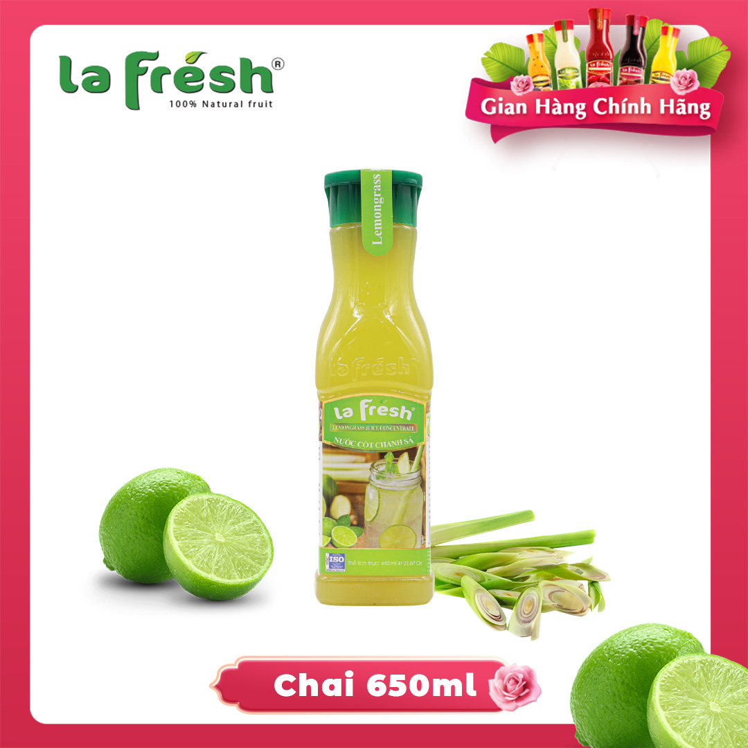 Nước cốt Chanh sả Lafresh Đà Lạt 650ml