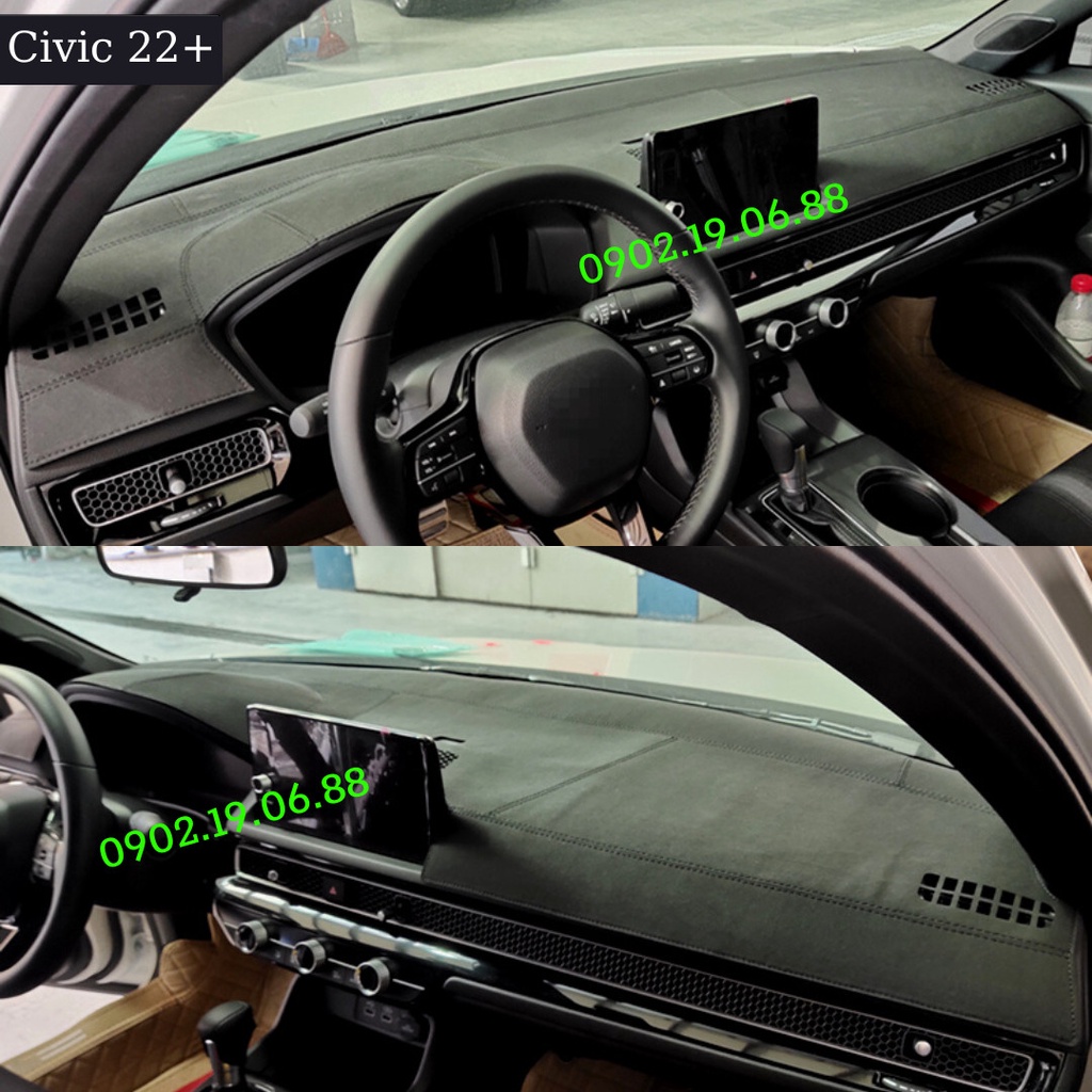 THẢM TAPLO DA MICROFIBER XE HONDA CIVIC ĐỜI 2022
