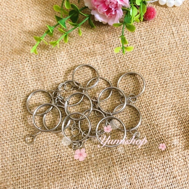 Set 100 Móc Làm Móc Chìa Khóa Phụ Kiện Thủ Công Handmade