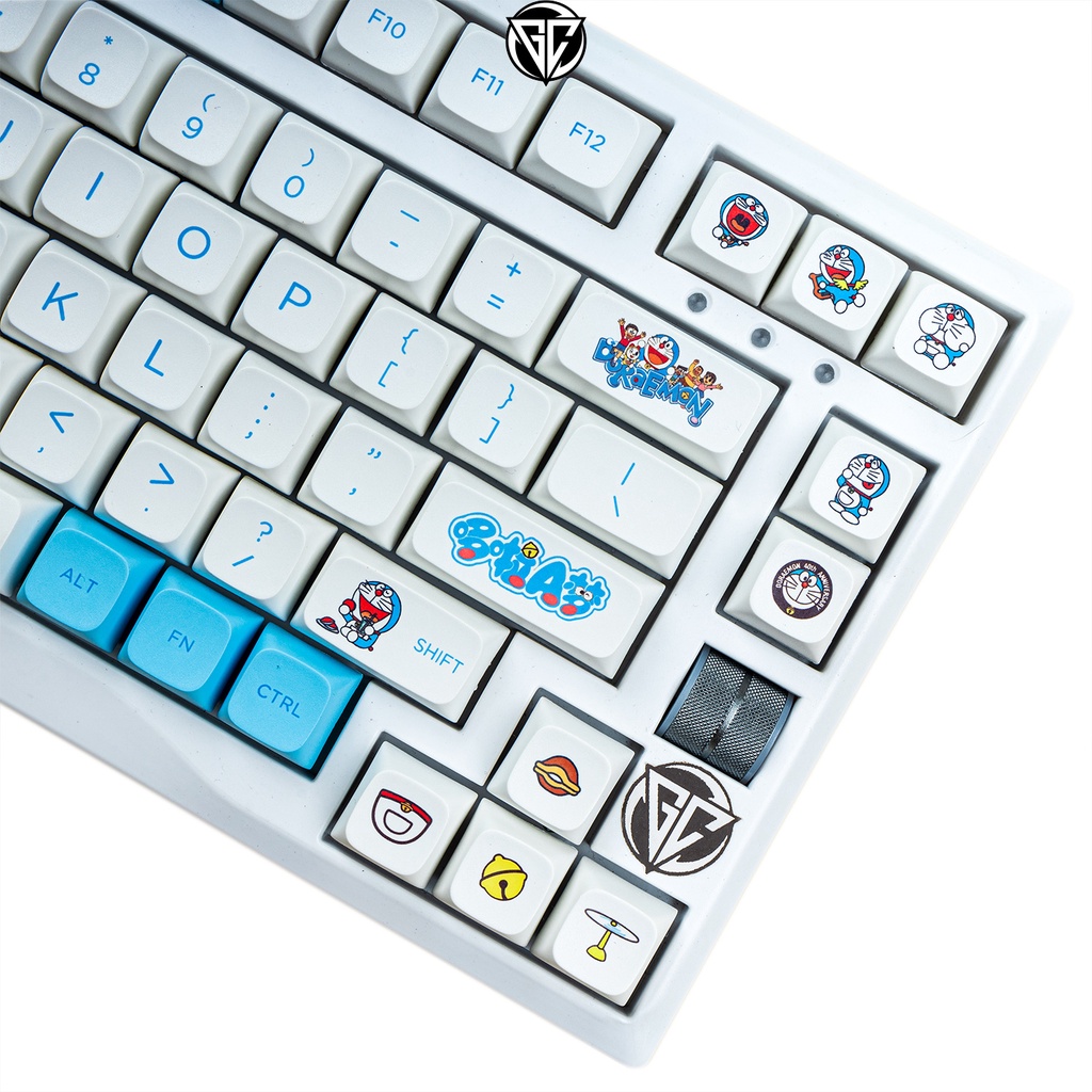 Keycap DORAEMON 125 nút bàn phím cơ Thick PBT