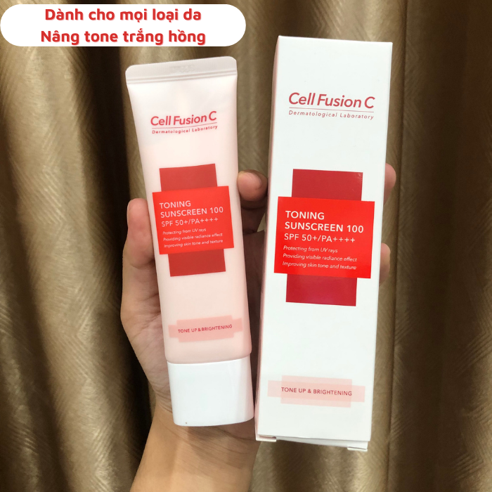 Kem chống nắng Cell Fusion C Laser Đỏ / Advanced Clear xanh  / Toning Suncreen hồng 10ml & 50ml