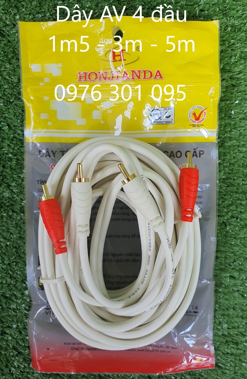[Honjianda] Dây Tín Hiệu Audio/Video(Av) Cao Cấp - Đèn Led Thiên Vân