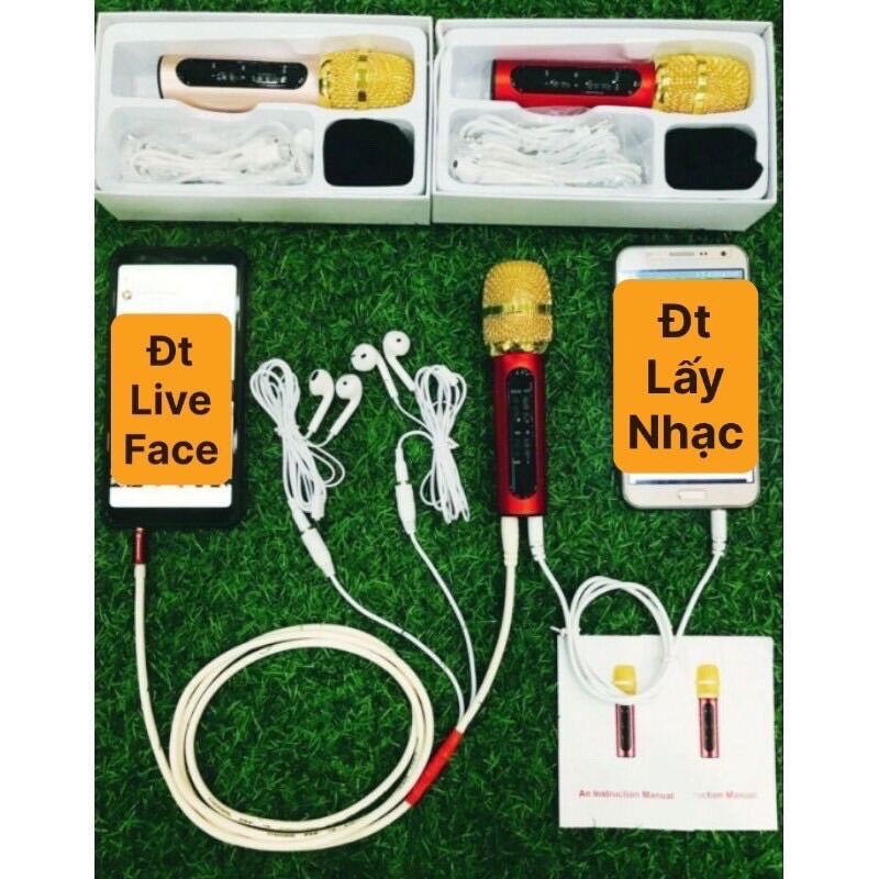 [FREESHIP MAX + MÃ GIẢM GIÁ] - Mic C11 nâng cấp 2 dây bắt xa 2m hát sêu nhẹ