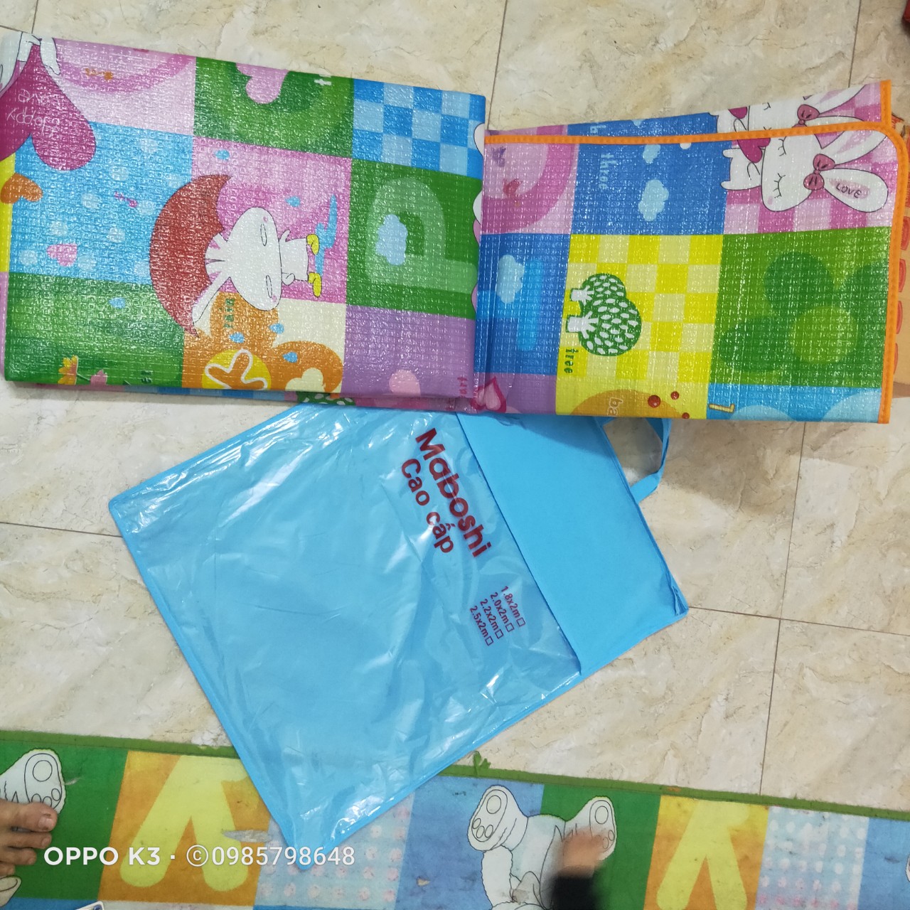 Thảm xốp Maboshi 2 mặt cho bé vui chơi thỏa thích